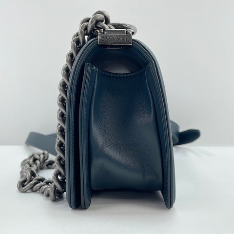 CHANEL Boy Chanel Small Shoulder Bag blue WS30723