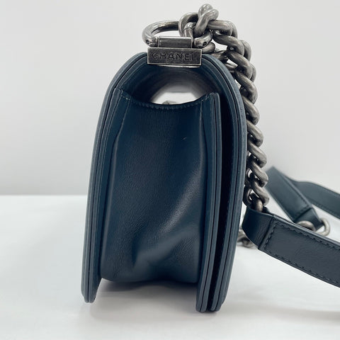 CHANEL Boy Chanel Small Shoulder Bag blue WS30723