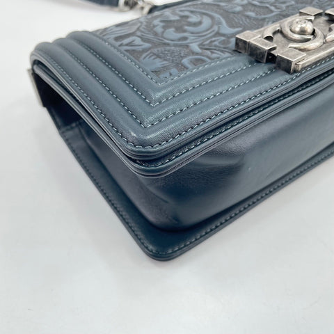 CHANEL Boy Chanel Small Shoulder Bag blue WS30723