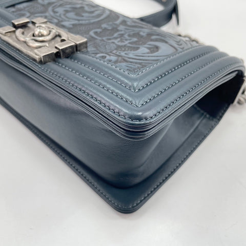 CHANEL Boy Chanel Small Shoulder Bag blue WS30723