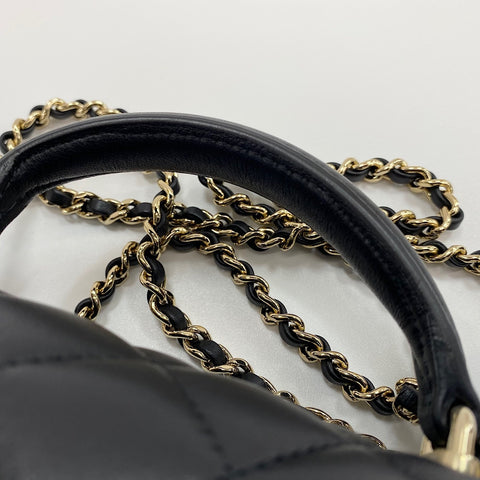 CHANEL Mini Matelassé Shoulder Bag black WS30725