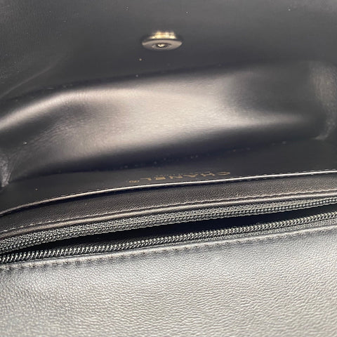 CHANEL Mini Matelassé Shoulder Bag black WS30725