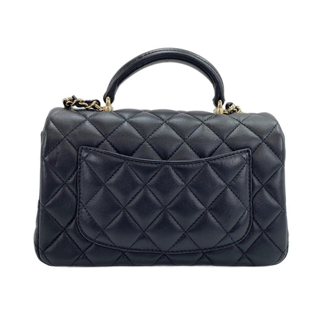 CHANEL Mini Matelassé Shoulder Bag black WS30725