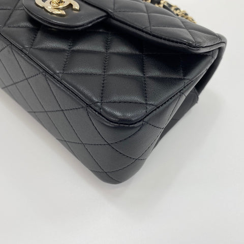 CHANEL Mini Matelassé Shoulder Bag black WS30725