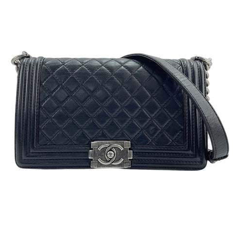 CHANEL Boy Chanel Medium Shoulder Bag black WS30727