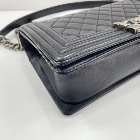 CHANEL Boy Chanel Medium Shoulder Bag black WS30727