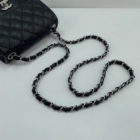 CHANEL Mini Matelassé Shoulder Bag black WS30729
