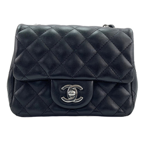 CHANEL Mini Matelassé Shoulder Bag black WS30729