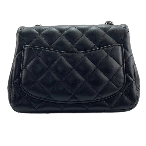 CHANEL Lambskin Mini Matelasse Shoulder Bag black WS30729