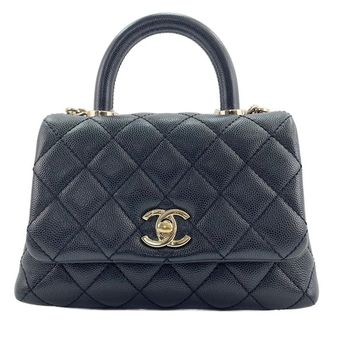 CHANEL Coco Handle 19 Handbag black WS30730