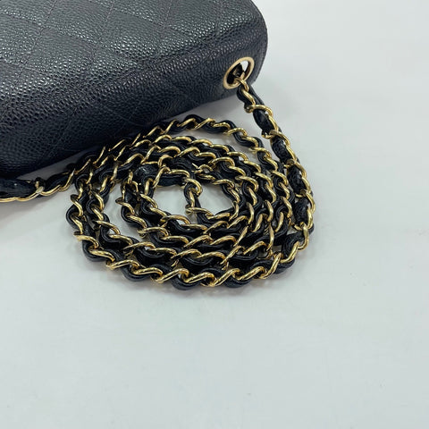 CHANEL Mini Matelassé Shoulder Bag black WS30731