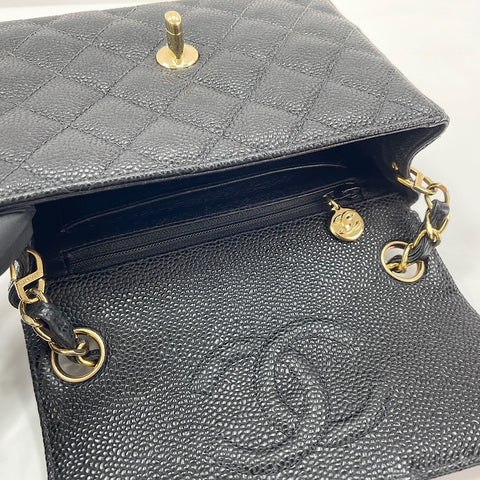 CHANEL Mini Matelassé Shoulder Bag black WS30731