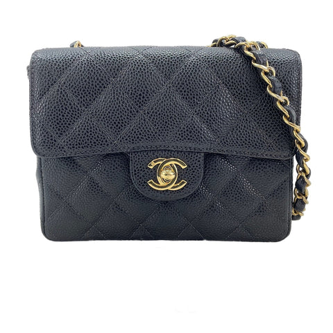 CHANEL Mini Matelassé Shoulder Bag black WS30731