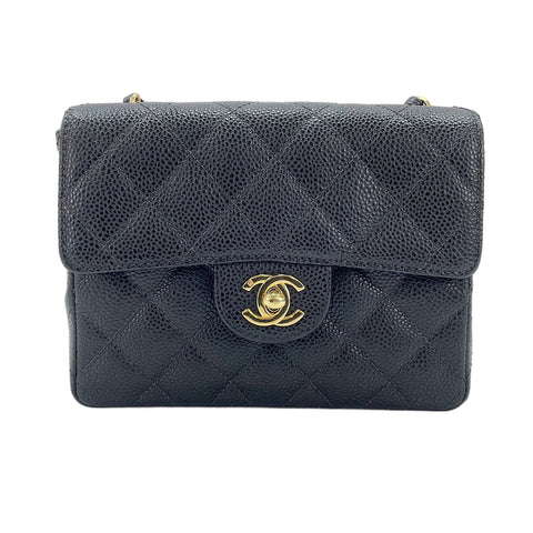 CHANEL Mini Matelassé Shoulder Bag black WS30731