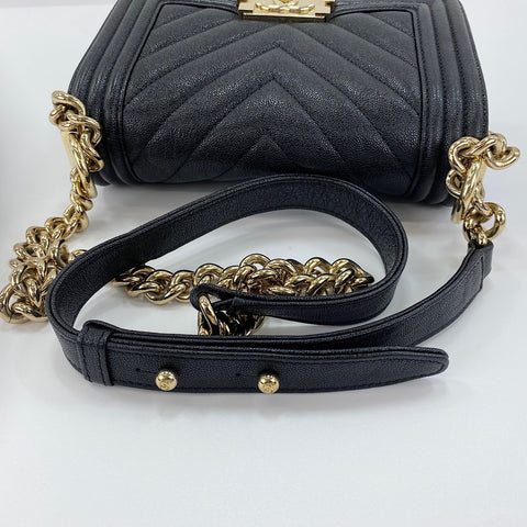 CHANEL Boy Chanel Small Shoulder Bag black WS30732