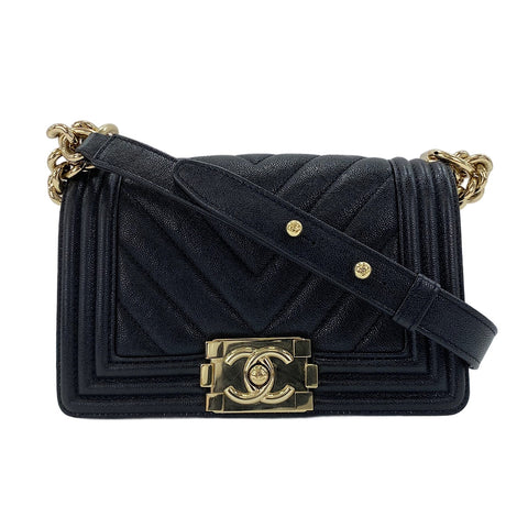 CHANEL Boy Chanel Small Shoulder Bag black WS30732