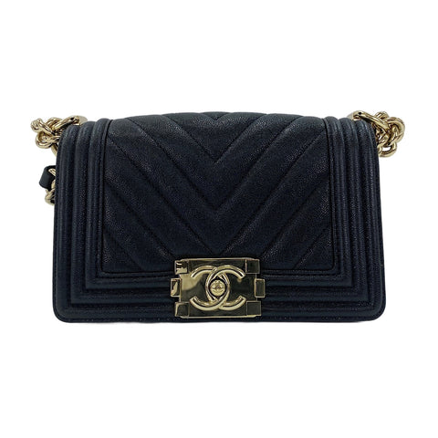 CHANEL Boy Chanel Small Shoulder Bag black WS30732