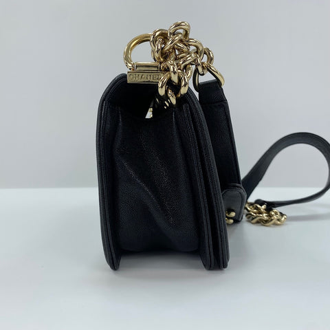 CHANEL Boy Chanel Small Shoulder Bag black WS30732