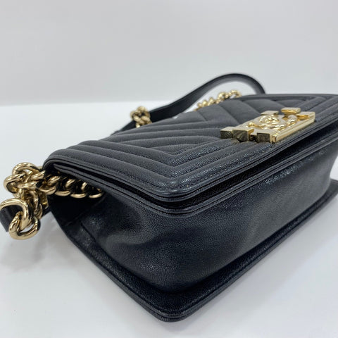 CHANEL Boy Chanel Small Shoulder Bag black WS30732