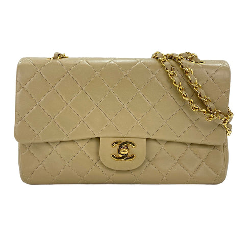 CHANEL Matelassé 25 Shoulder Bag beige WS30733