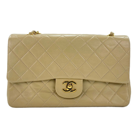 CHANEL Matelassé 25 Shoulder Bag beige WS30733