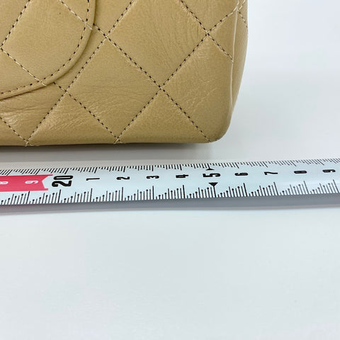 CHANEL Matelassé 25 Shoulder Bag beige WS30733