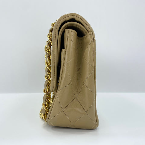 CHANEL Matelassé 25 Shoulder Bag beige WS30733