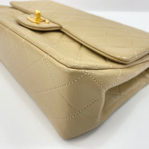 CHANEL Matelassé 25 Shoulder Bag beige WS30733
