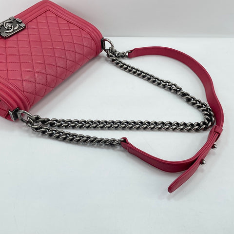 CHANEL Boy Chanel Medium Shoulder Bag pink WS30734