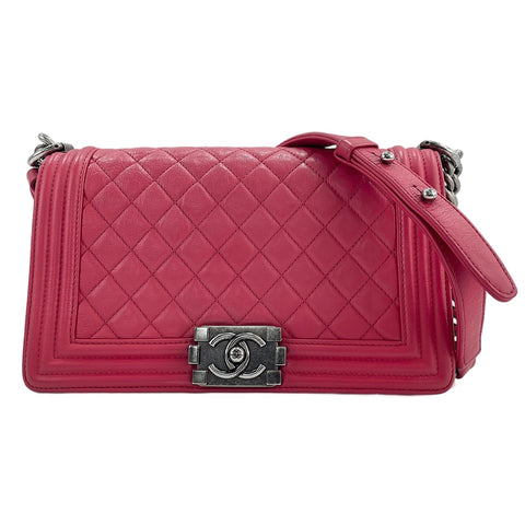 CHANEL Boy Chanel Medium Shoulder Bag pink WS30734
