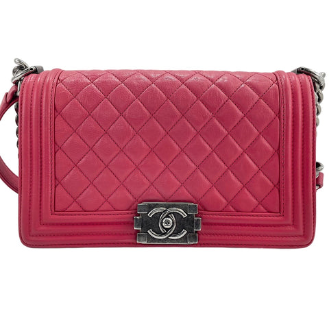 CHANEL Boy Chanel Medium Shoulder Bag pink WS30734