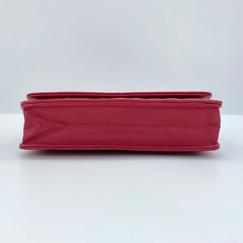 CHANEL Mini Matelassé Shoulder Bag Red WS30735