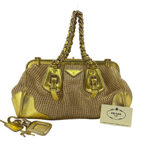 PRADA Handbag gold WS30739