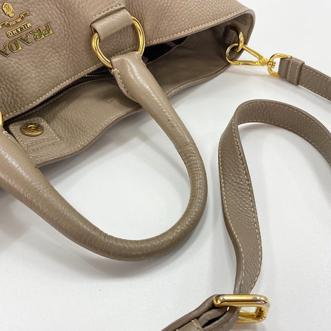 PRADA 2WAY Tote Bag beige WS30740