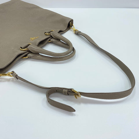 PRADA 2WAY Tote Bag beige WS30740