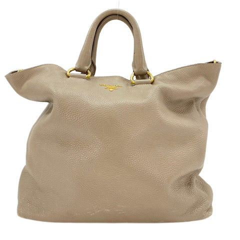 PRADA 2WAY Tote Bag beige WS30740