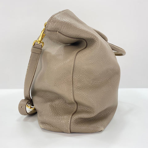 PRADA 2WAY Tote Bag beige WS30740