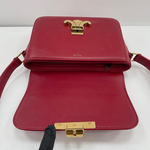 CELINE Triomphe Shoulder Bag Red WS30743