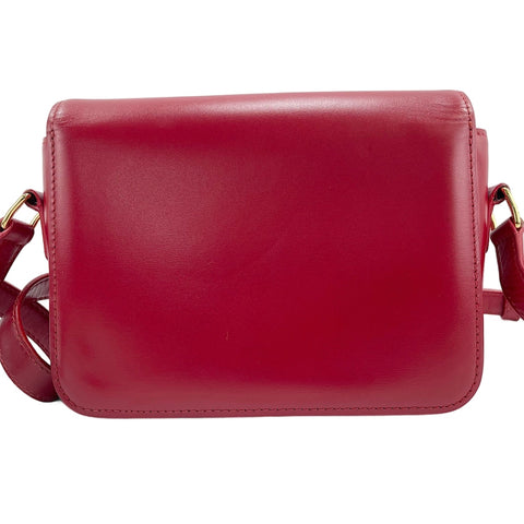 CELINE Triomphe Shoulder Bag Red WS30743