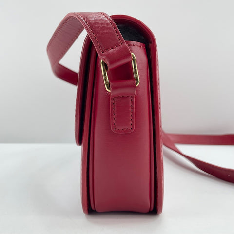 CELINE Triomphe Shoulder Bag Red WS30743