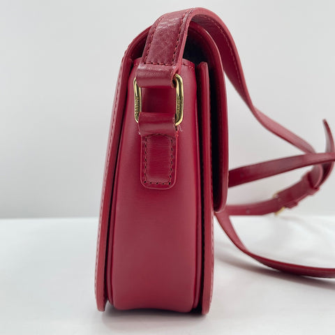 CELINE Triomphe Shoulder Bag Red WS30743