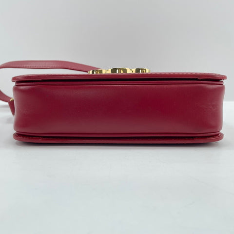 CELINE Triomphe Shoulder Bag Red WS30743