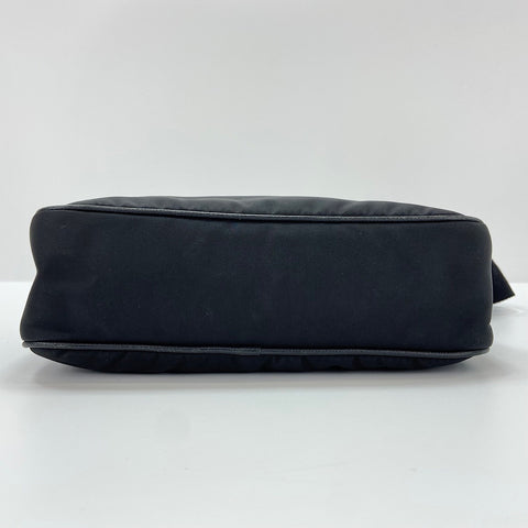 PRADA Triangle logo Shoulder Bag black WS30747