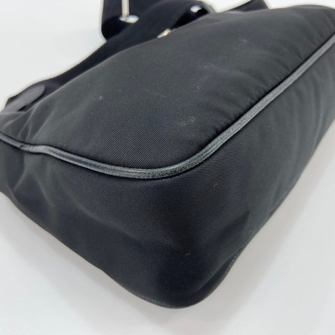 PRADA Triangle logo Shoulder Bag black WS30747