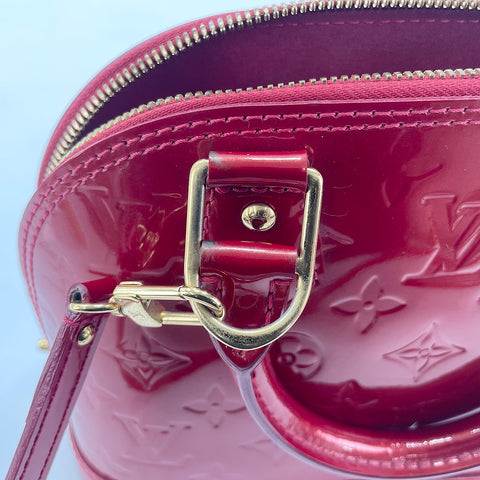 LOUIS VUITTON Alma BB Handbag Red WS30753
