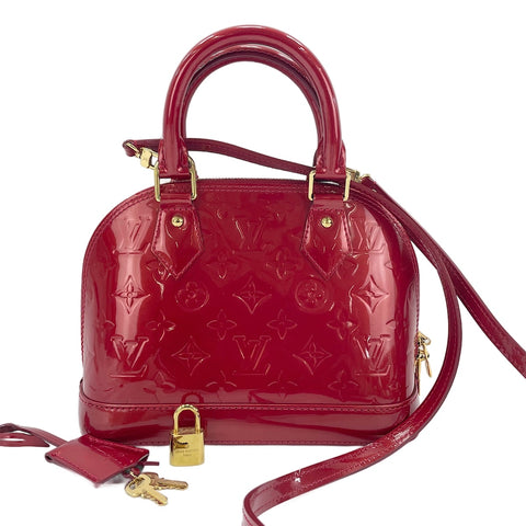 LOUIS VUITTON Alma BB Handbag Red WS30753