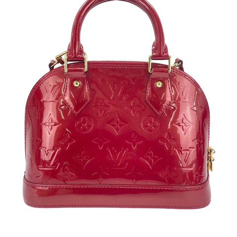 LOUIS VUITTON Alma BB Handbag Red WS30753