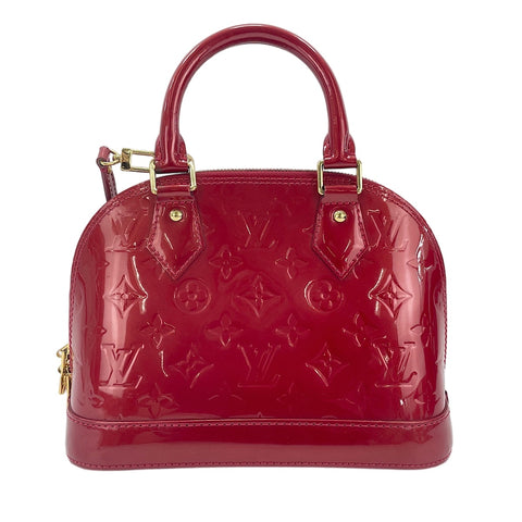 LOUIS VUITTON Alma BB Handbag Red WS30753