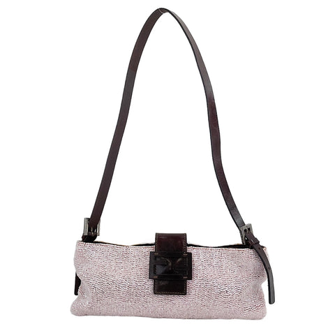 FENDI beads Shoulder Bag pink WS30754
