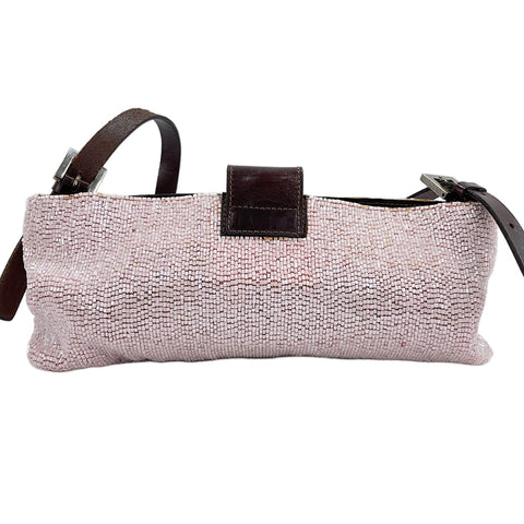 FENDI beads Shoulder Bag pink WS30754